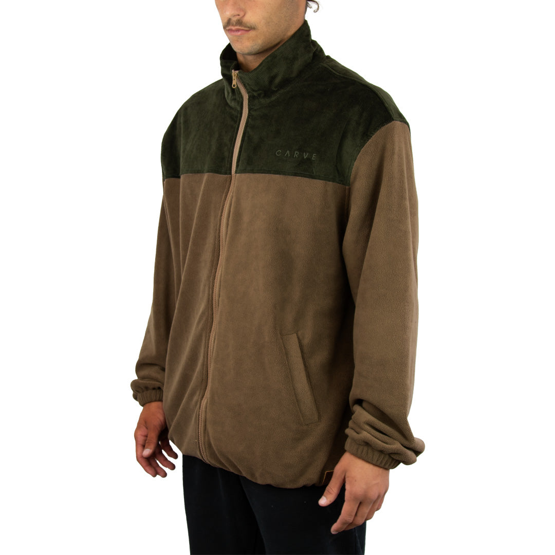 Saguaro - Boys Zip Front High Neck Jacket - Sand Tarmac