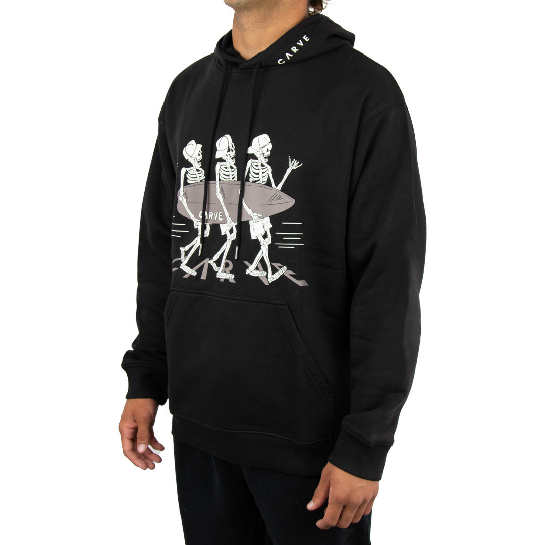 Mojo - Boy's Pull Over Hoodie - Black
