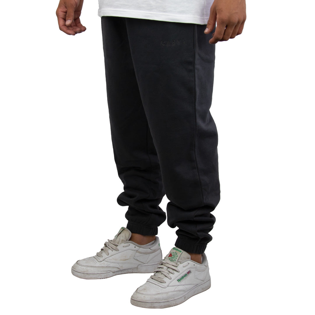 Bowen - Boy's Elastic Waist Track Pant - Charcoal