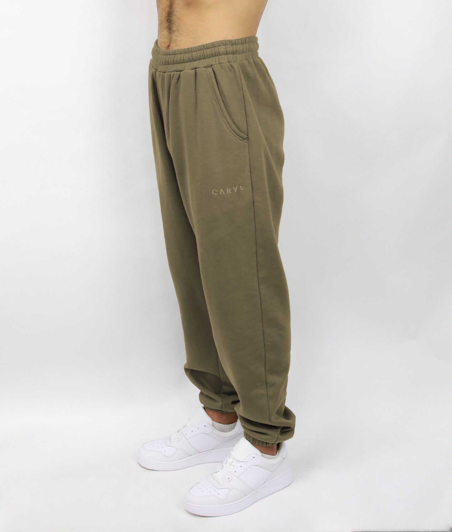 Bowen - Men's Elastic Waist Track Pant - Ecru