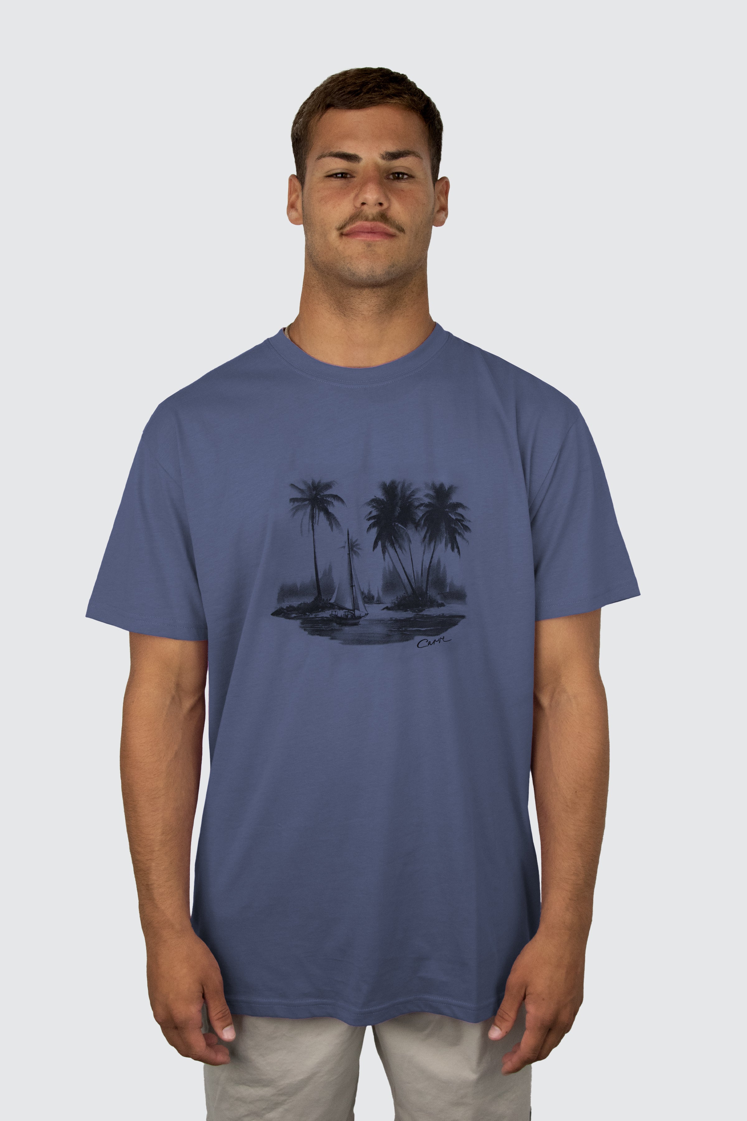 Island Life - Boys Short Sleeve Tee Moonlight Blue