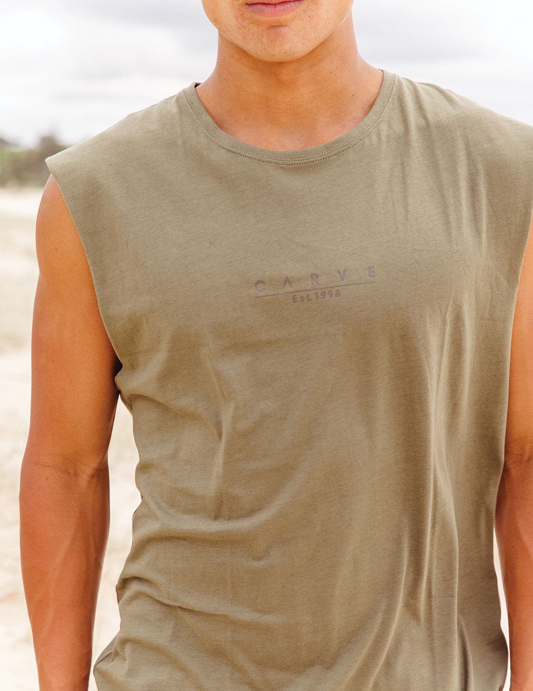 Legacy - Mens Muscle Tank - Vintage Khaki