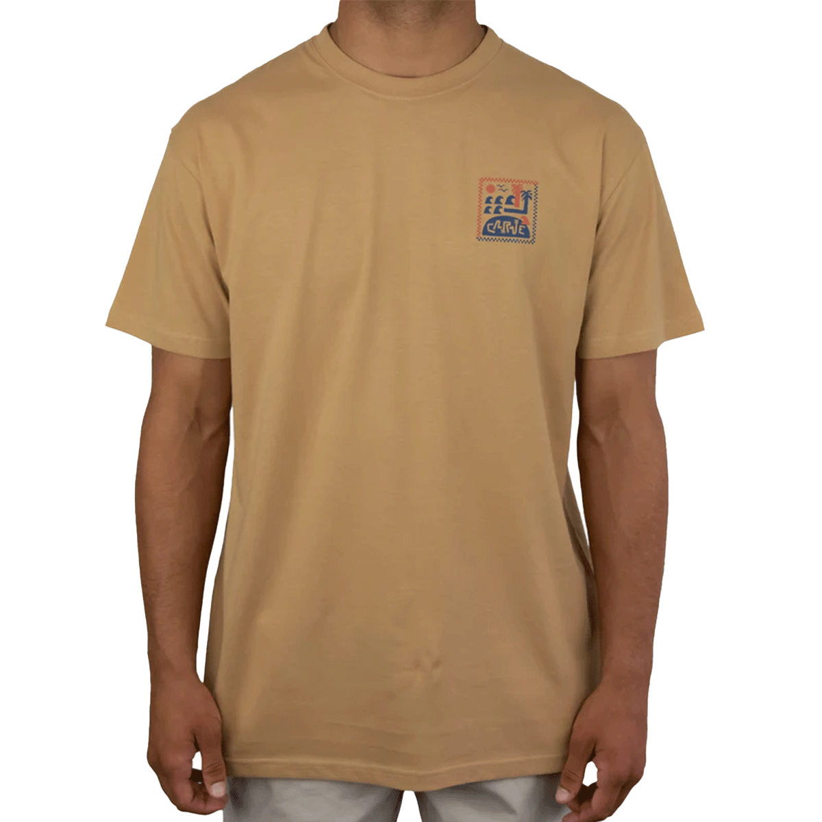 Surf 'N' Sun - Mens Short Sleeve Tee - Dark Sand