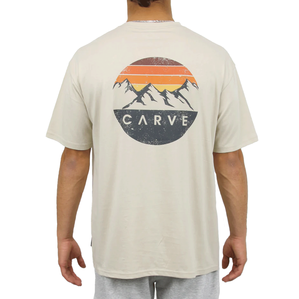 Everest - Mens Short Sleeve Tee - Light Sand