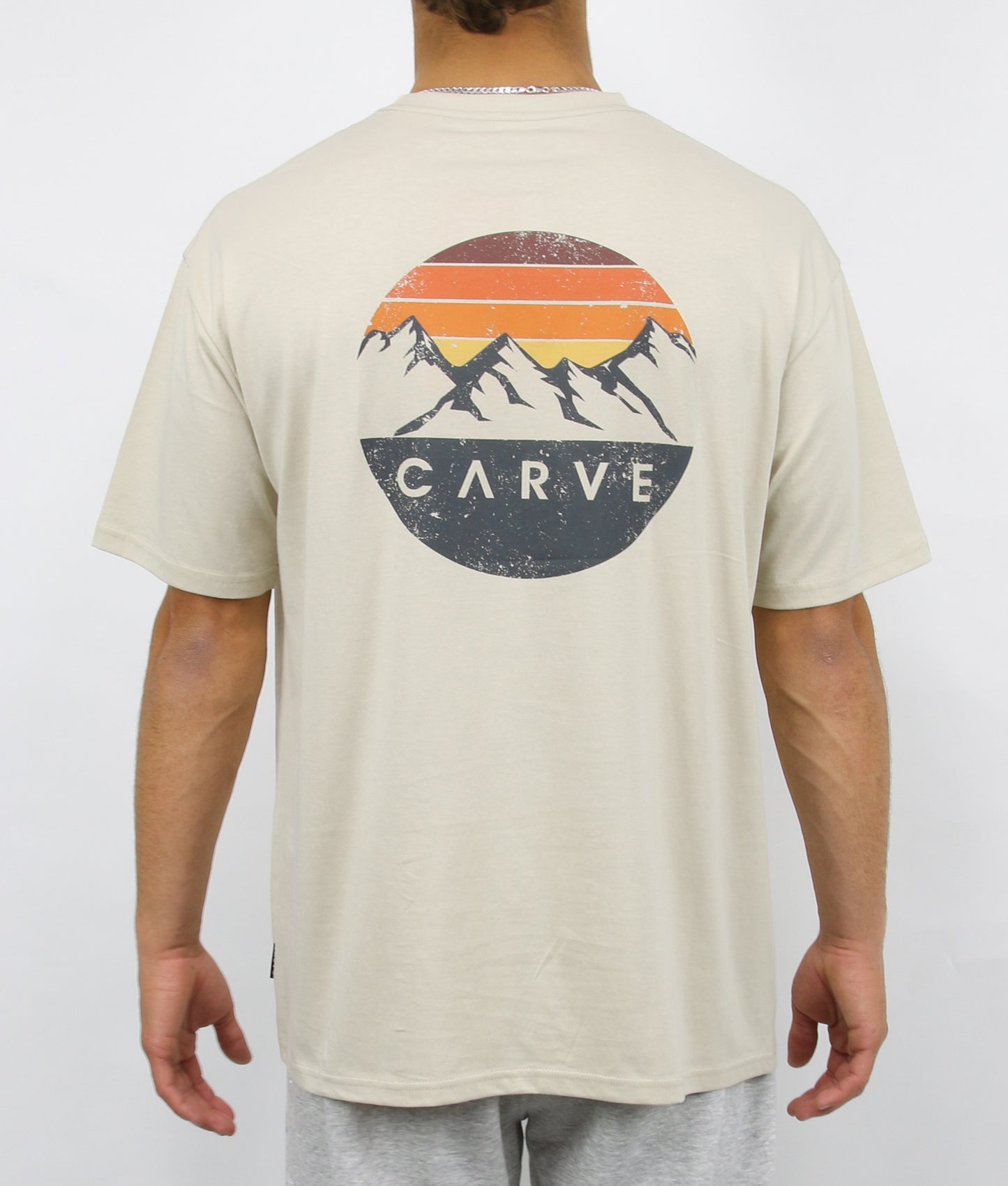Everest Men's Short Sleeve Relaxed Tee - Light Sand