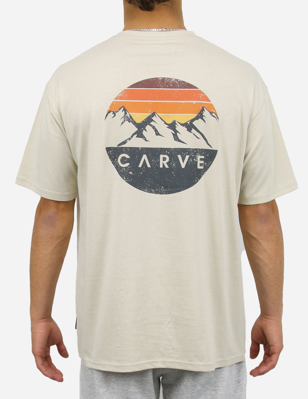 Everest - Mens Short Sleeve Tee - Light Sand