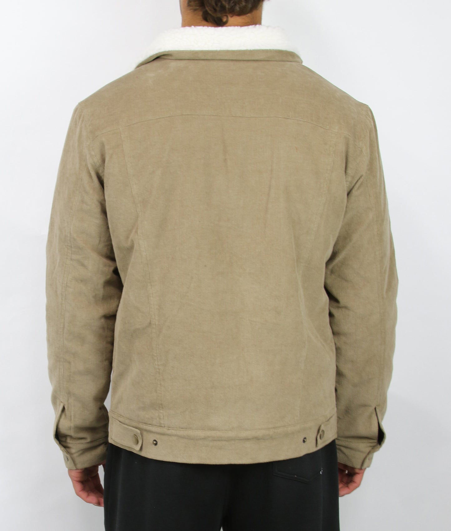 Wyoming Men's Jacket Snap Button Front - Tan
