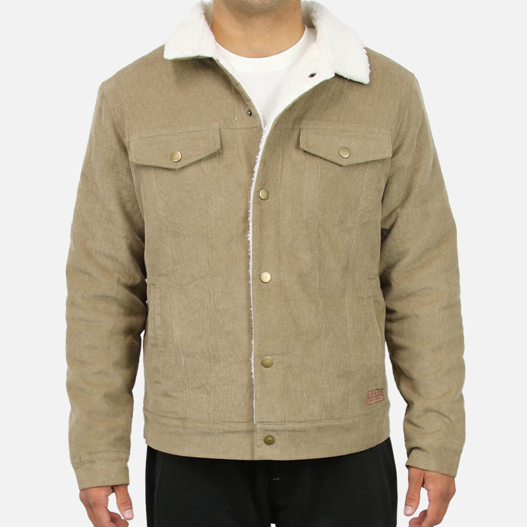 Wyoming - Mens Jacket Snap Button Front - Tan