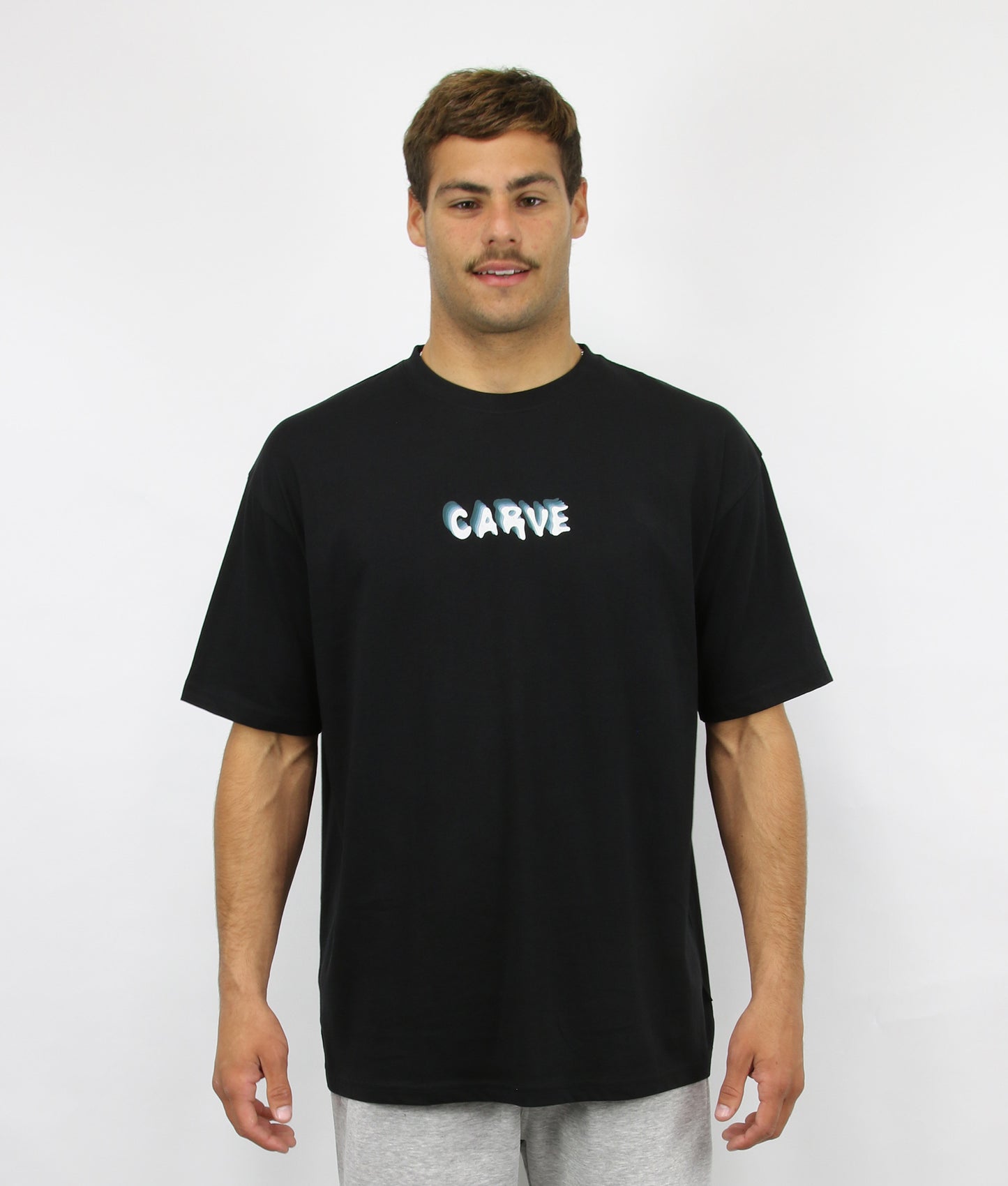 Waves - Mens Short Sleeve Tee - Black