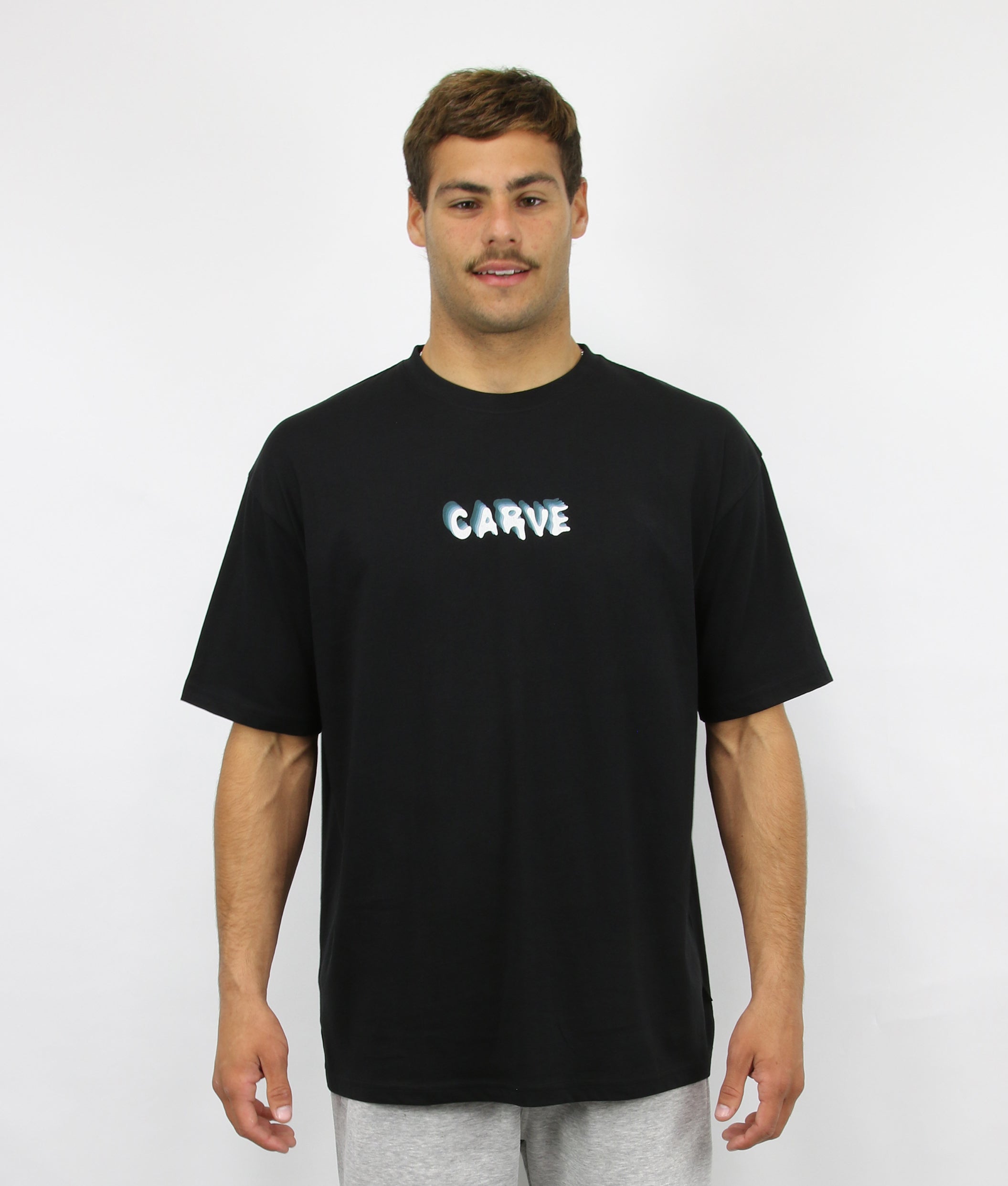 Waves - Mens Short Sleeve Tee - Black