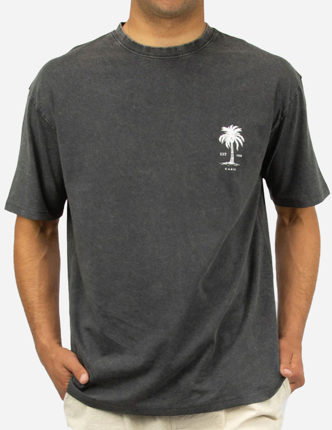 ARECA - Men's Oversized Short Sleeve tee - Charcoal