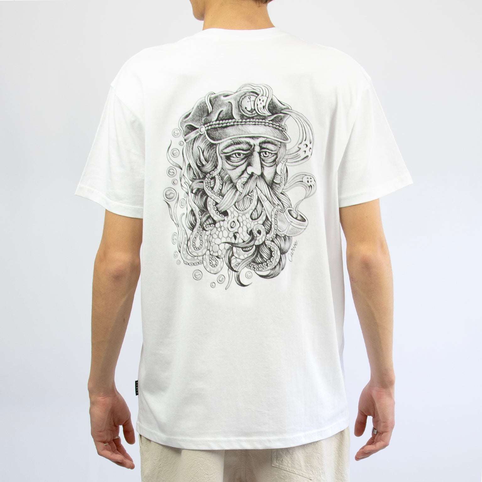 BUCCANEER - Men's basic short sleeve tee - White