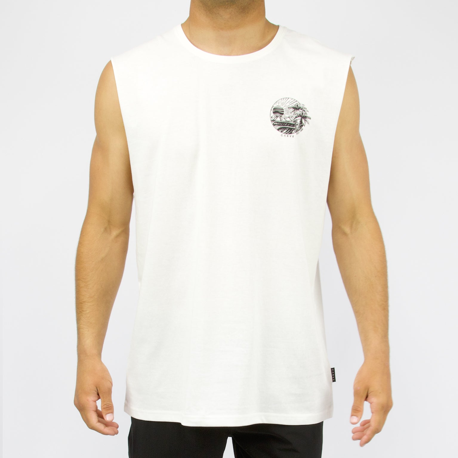 EVENTIDE - Men's sleeveless muscle top - Whipped Butter