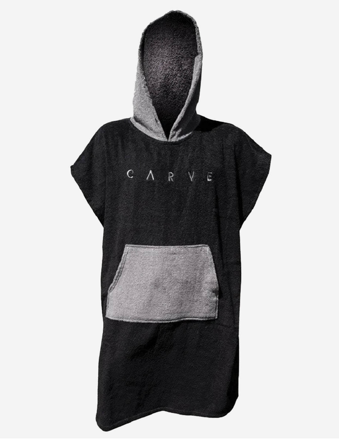 Summer Storm - Toddler's Beach Poncho - Black/Silver