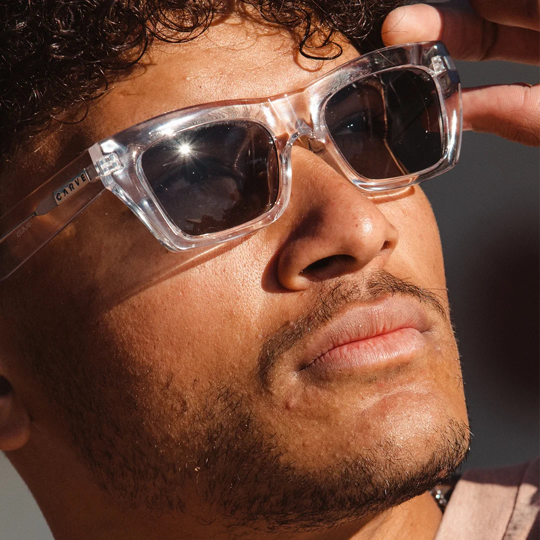 Solis - Gloss Crystal Clear Frame with Grey Lens