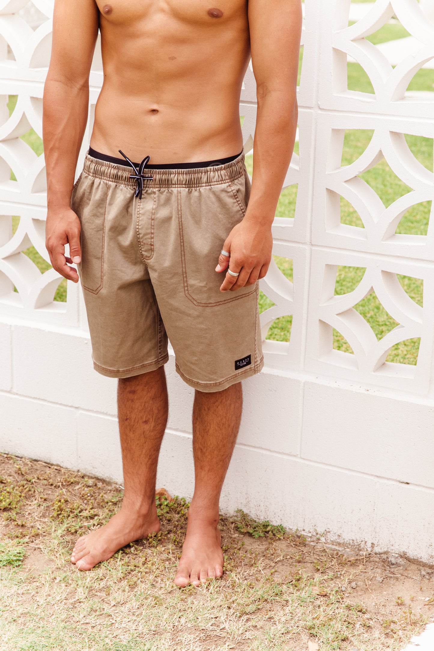 Enclave - Boys Volley Short - Kakhi