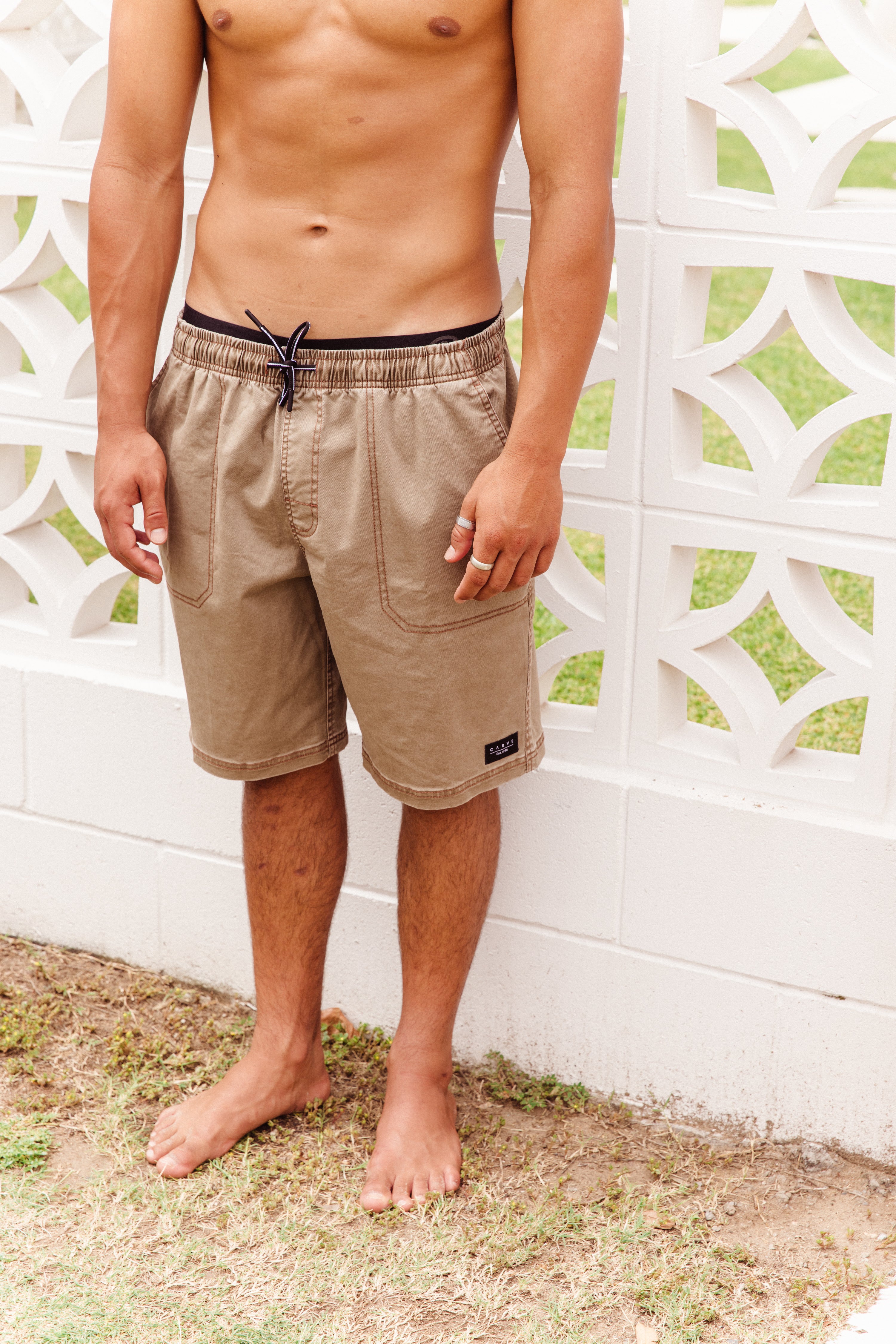 Enclave - Boys Volley Short - Kakhi
