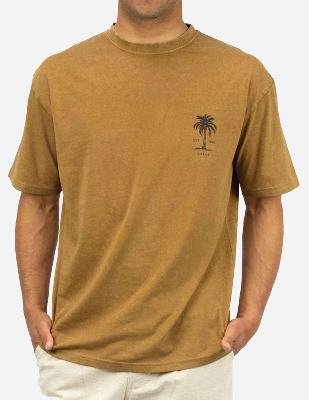 ARECA - Men's Oversized Short Sleeve Tee - Mustard