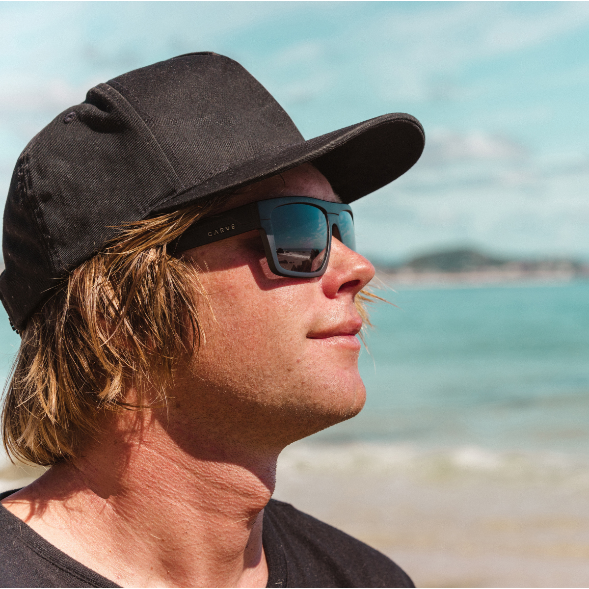 Volley - Polarized Matte Black Frame Sunglasses