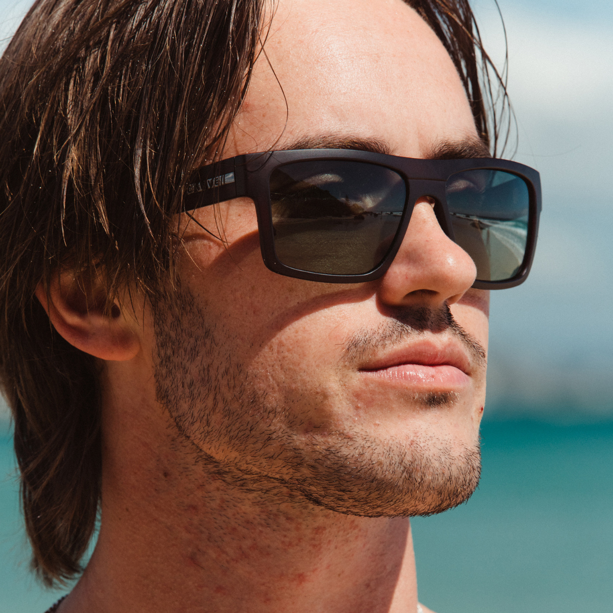 Volley - Recycled Matte Black Grey Polarized Lens