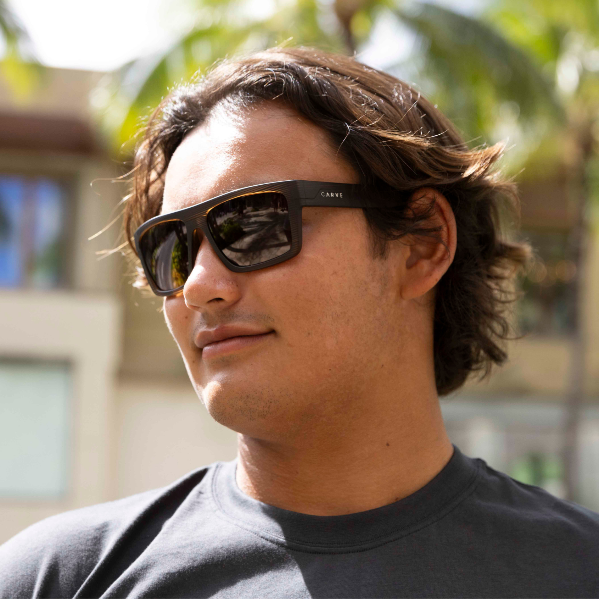 Volley - Polarized Matte Brown Streak Frame Sunglasses