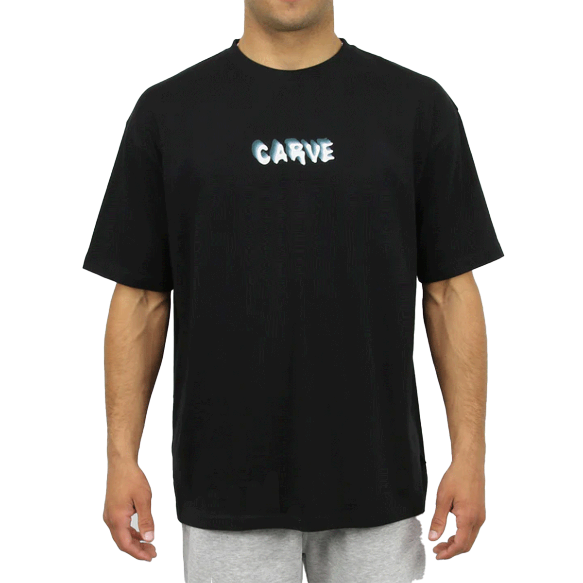 Waves - Mens Short Sleeve Tee - Black