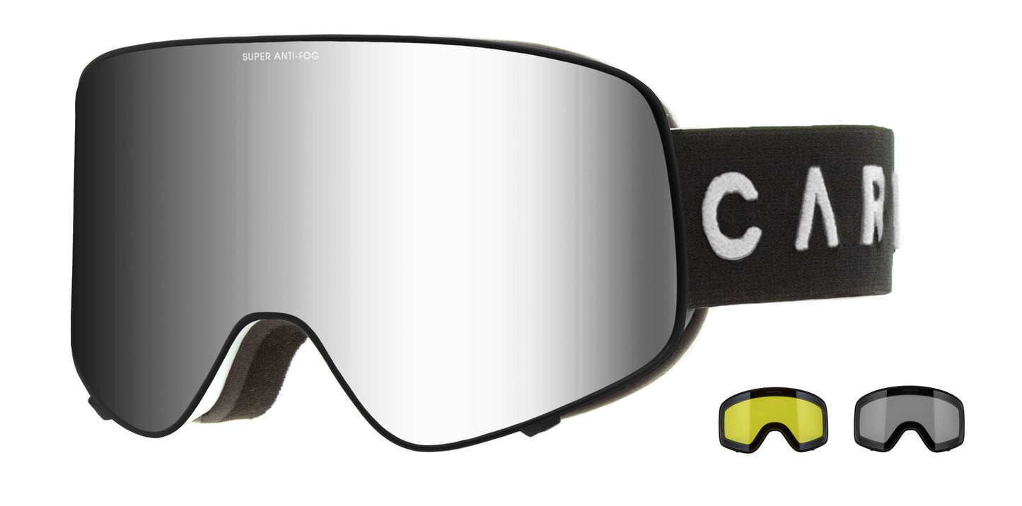 Summit - Gloss White Frame, Grey Lens with Siliver Iridium & Yellow Lens with Clear Flash Coating