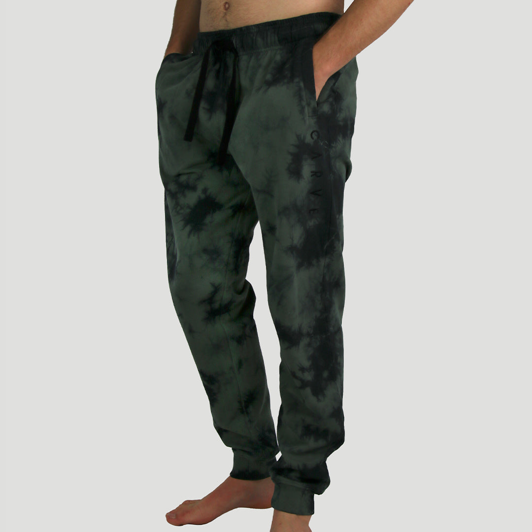 Lucid Dream - Boy's Trackies - Olive Tie Dye