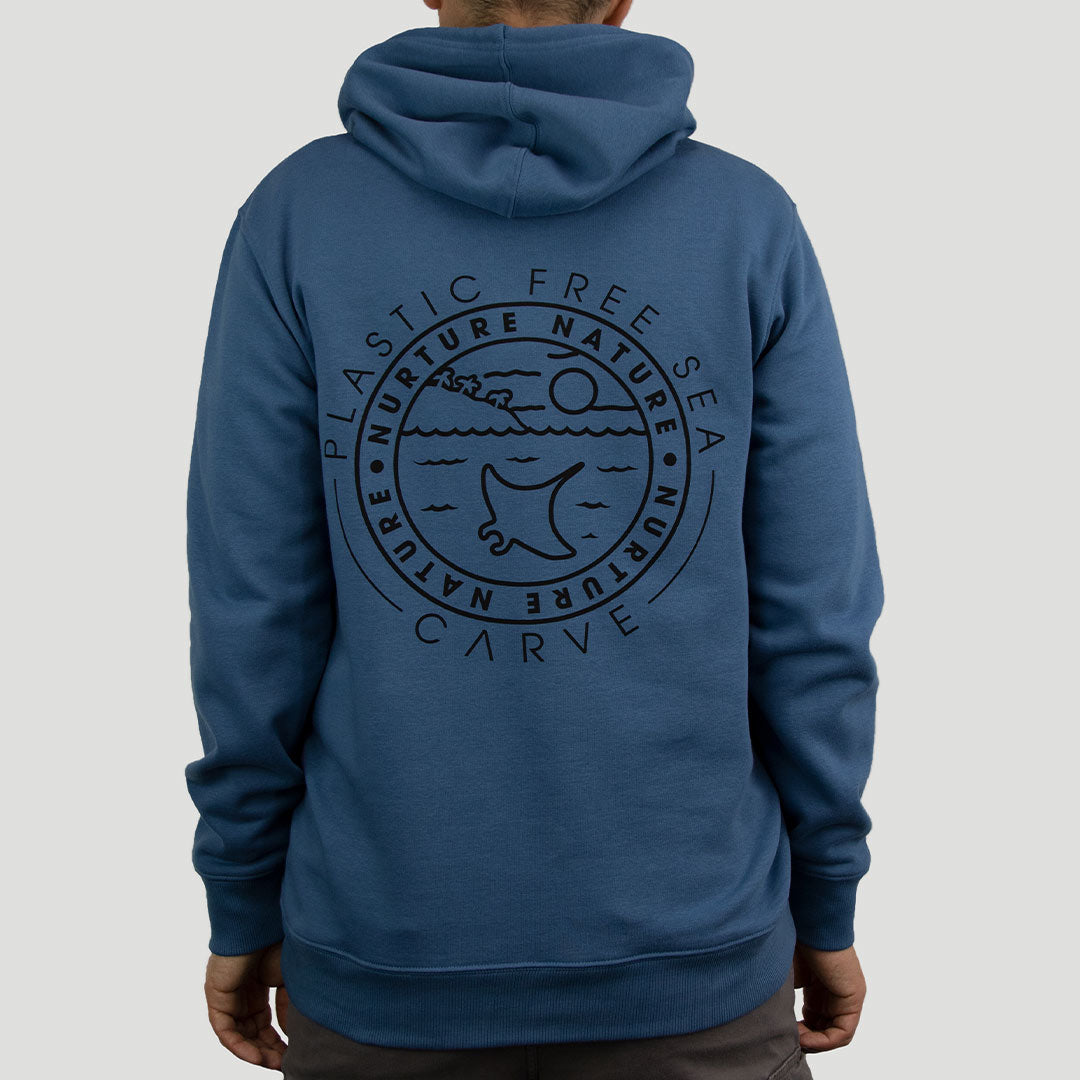 Nature Nurture - Boy's Hoodie Stellar Blue