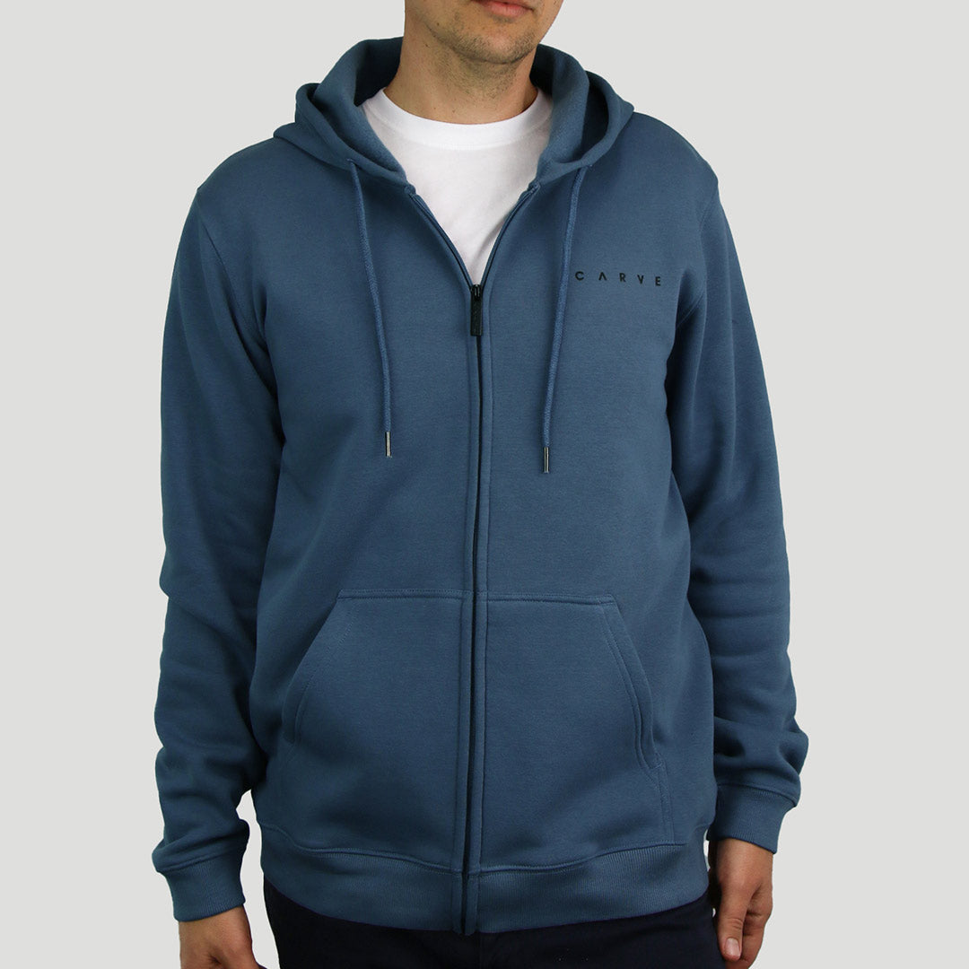 Knarley - Boy's Zip Front Hoodie - Stellar Blue