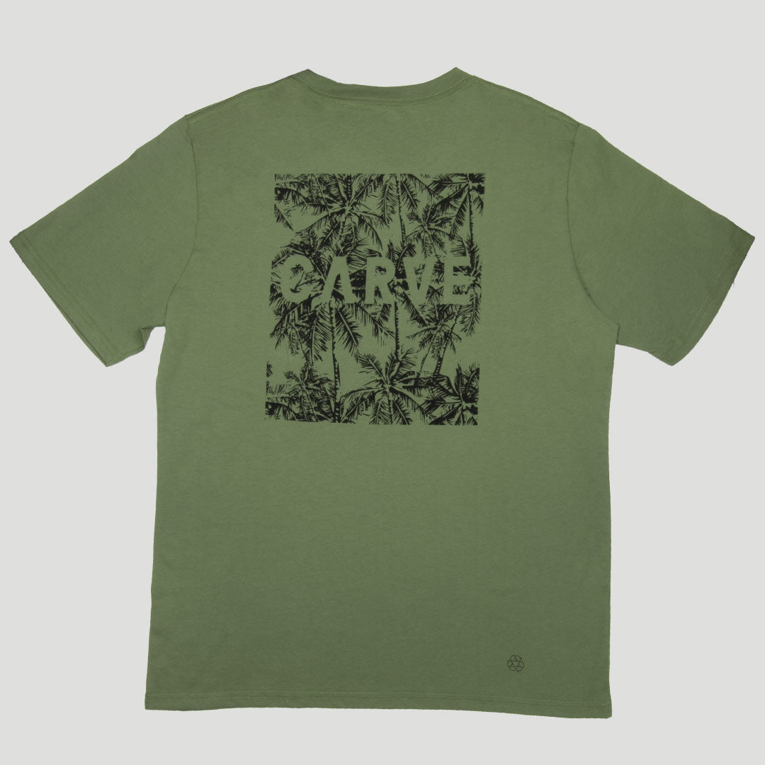 Palms - mens recylced tee GREEN