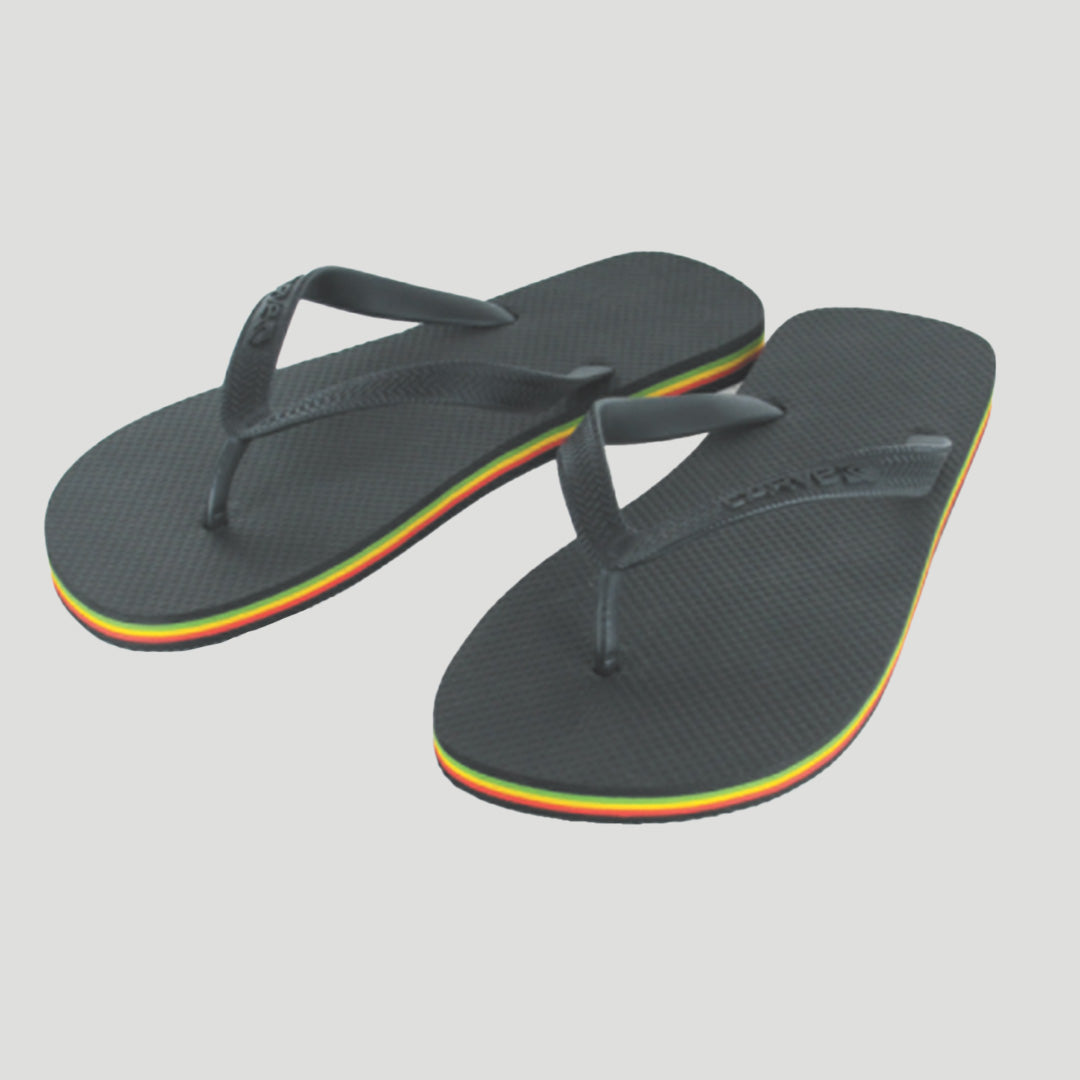 Rasta Thongs - Black