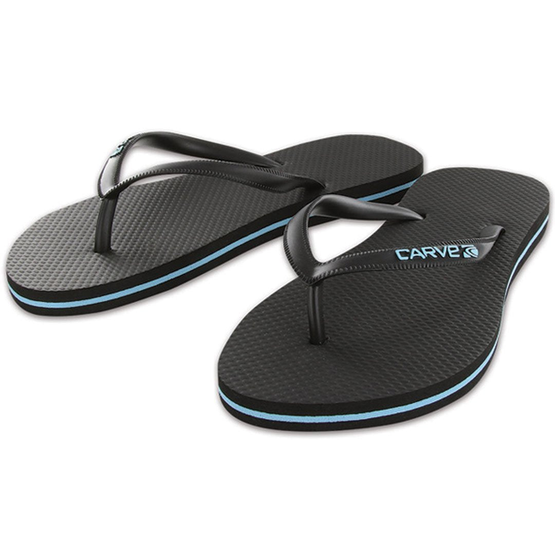 Slimpins Womens Thongs- Black / Blue