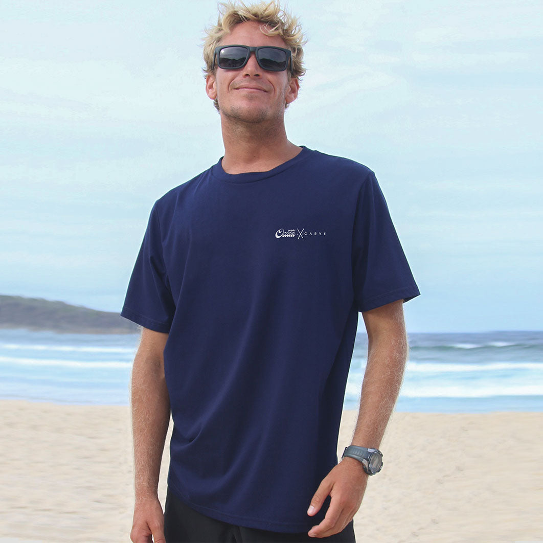 Palms - mens recylced tee NAVY