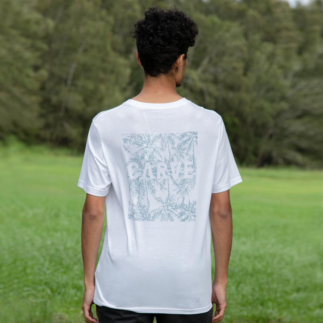 Palms - mens recylced tee WHITE