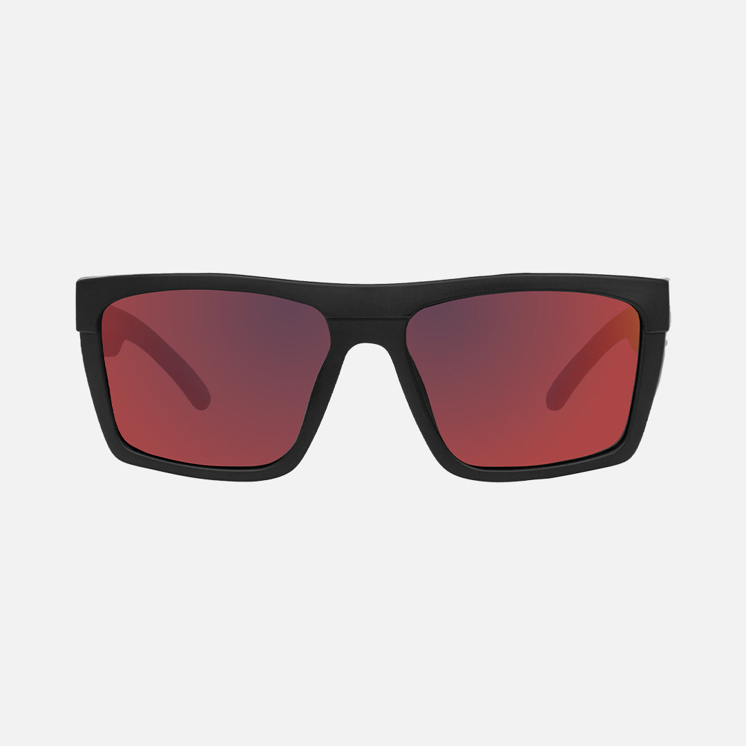 Volley - Safety Matt Black Frame - Grey Red Iridium Polarized Lens