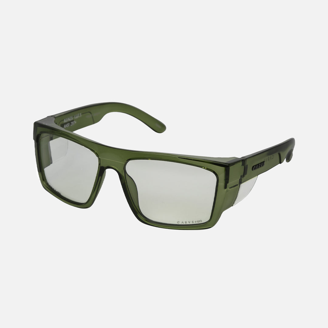 Volley - Safety Crystal Green Frame - Grey Clear Photochromatic Lens