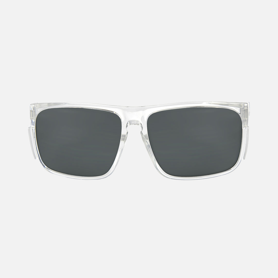 Vendetta - Safety Gloss Clear Frame - Grey Polarized Lens