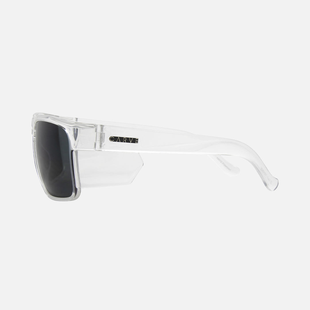 Vendetta - Safety Gloss Clear Frame - Grey Polarized Lens