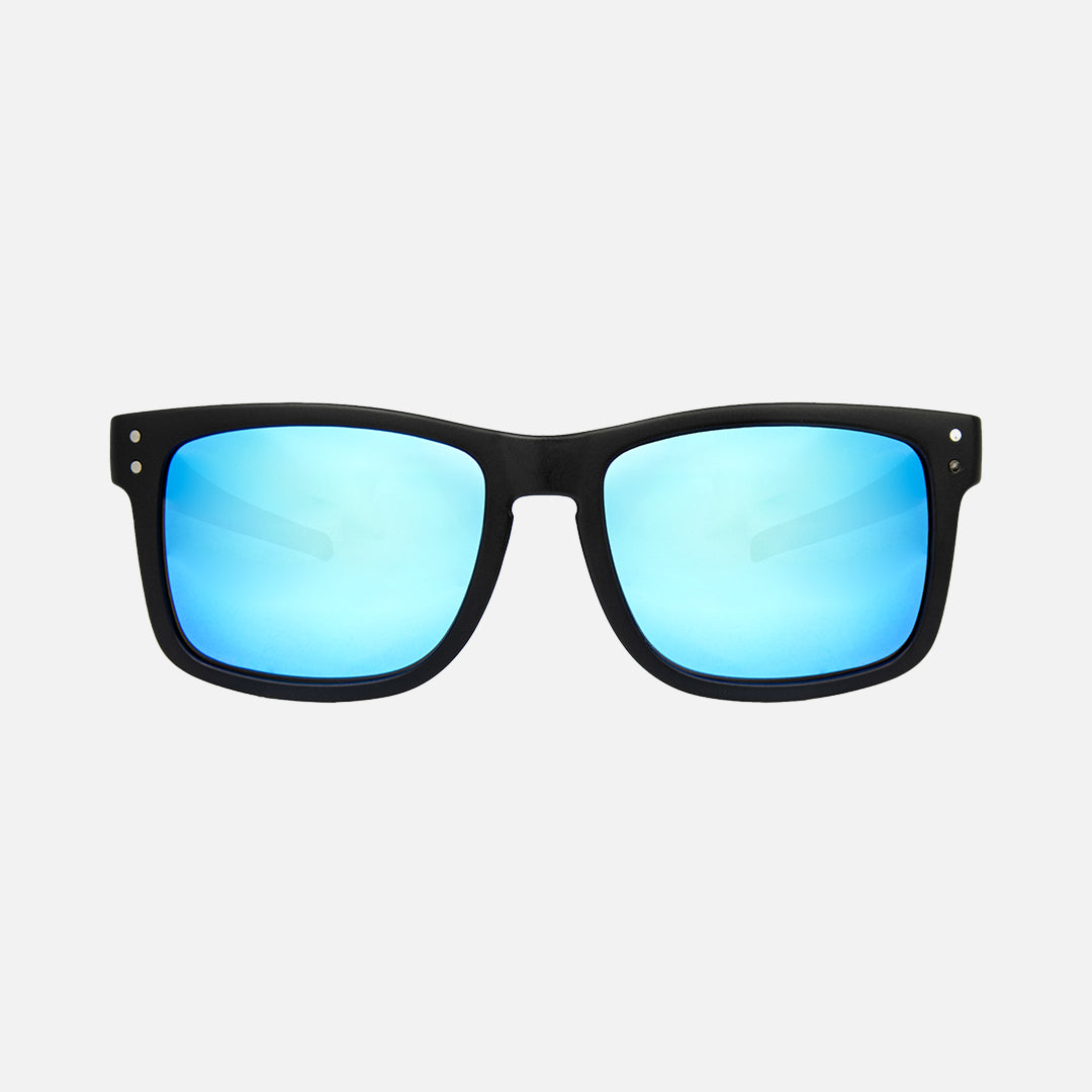 Smoko - Safety Matt Black Frame - Grey Polarized Blue Iridium Lens