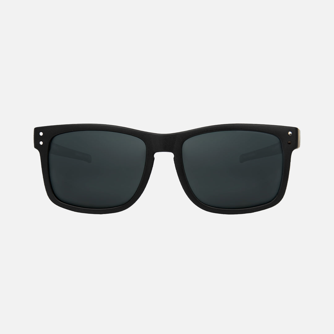 Smoko - Safety Matt Black Frame - Grey Polarized Lens