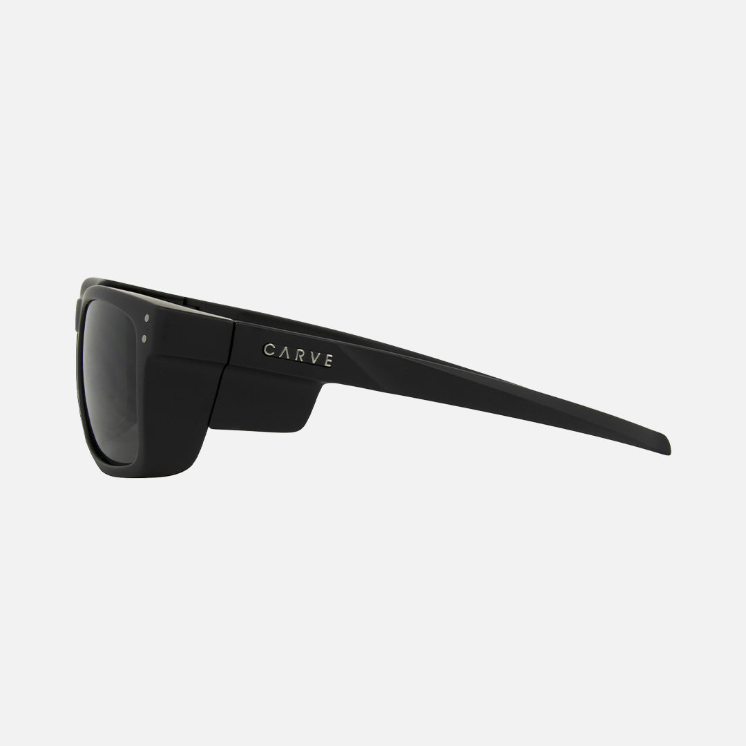 Smoko - Safety Matt Black Frame - Grey Polarized Lens