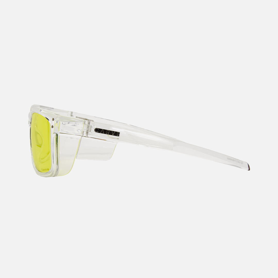 Smoko - Safety Gloss Clear Frame - Yellow Lens