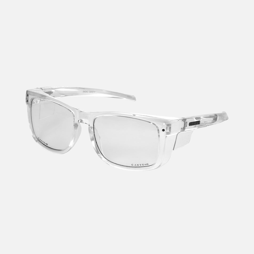 Smoko - Safety Gloss Clear Frame - Photochromatic Clear Grey Lens