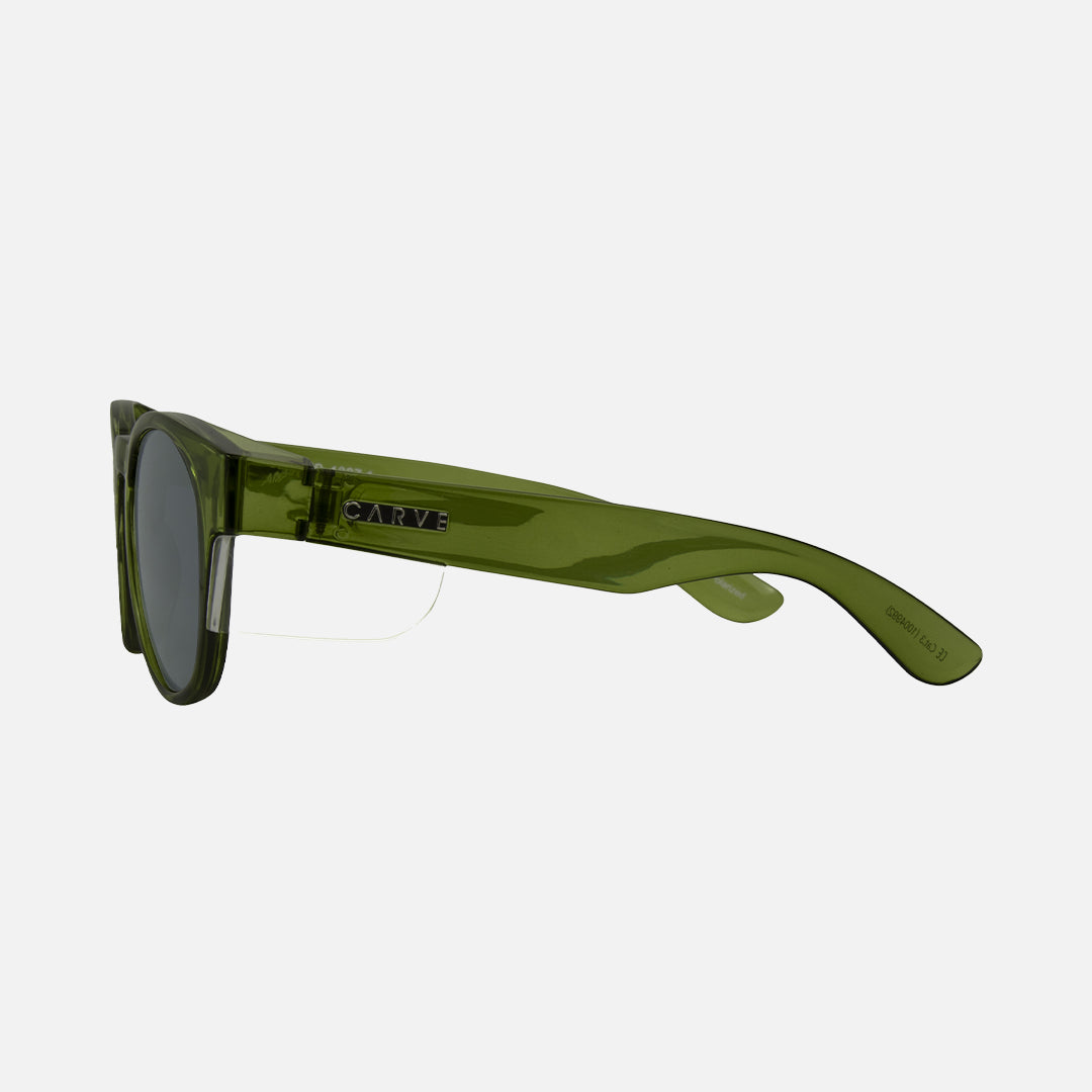 Chippy - Safety Gloss Clear Frame - Grey Polarized Lens