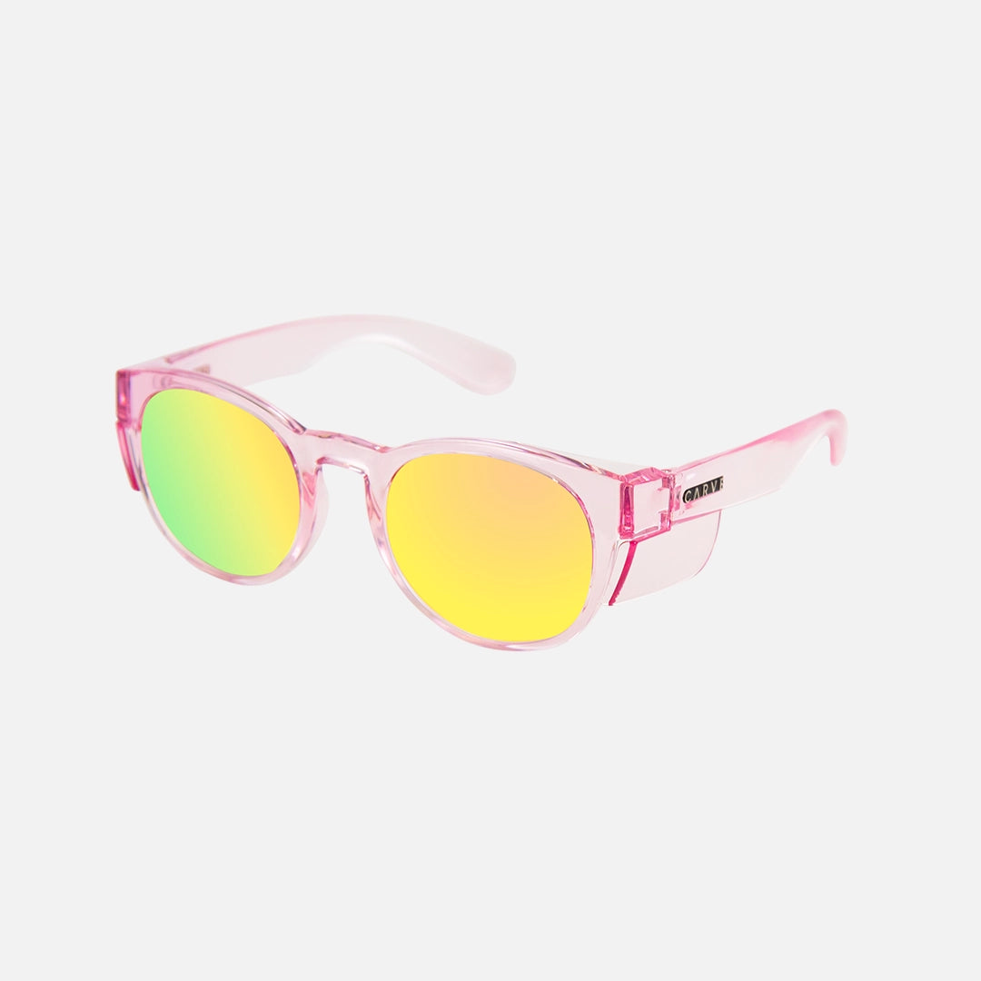 Chippy - Safety Crystal Pink Frame - Polarized Iridium Lens