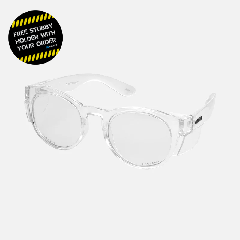 Chippy - Safety Gloss Clear Frame - Clear Lens