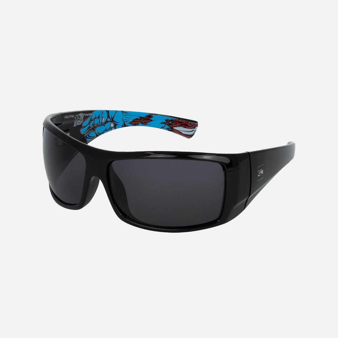 Wolfpak - Polarized Gloss Black Frame Sunglasses