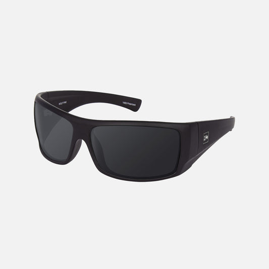 Wolfpak - Polarized Matt Black Frame Sunglasses