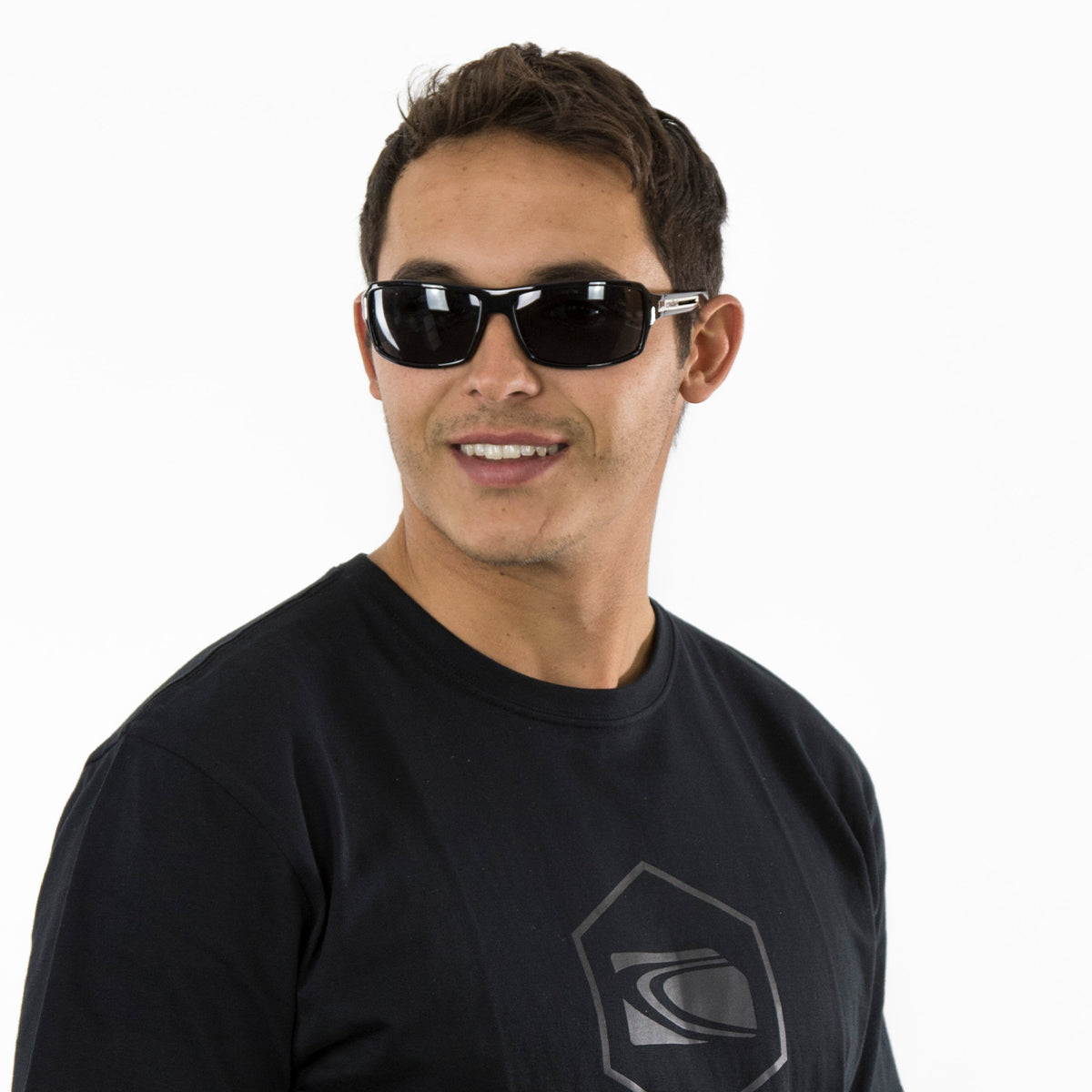 Greed - Polarized Gloss Black Frame Sunglasses